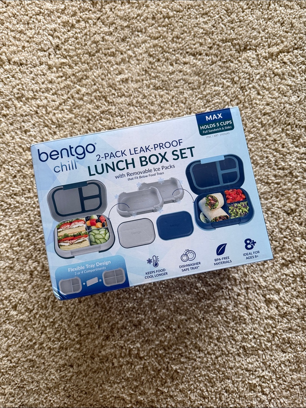 Bentgo Chill 2-Pack Leak-Proof Lunch Box Set — Blue
